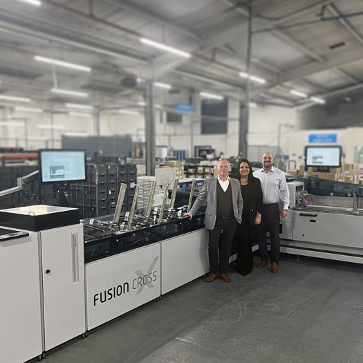 The new Bowe Fusion Cross inserter can process up to 24,000 letters an hour