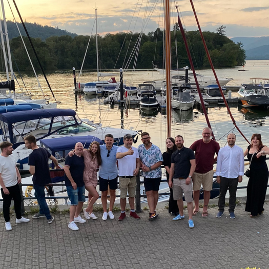 Pressision team on a recent company trip to the James Cropper Mill