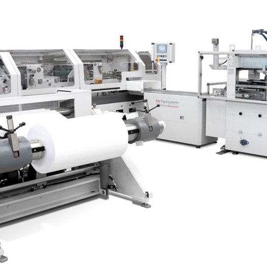 The 550m/min cutting line can produce sheets from A5 to A3+