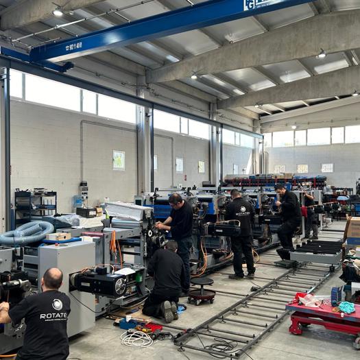 The new press is being assembled for factory acceptance testing in May