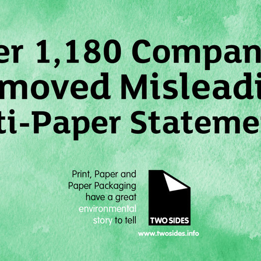 Instances of greenwash found can be sent to Two Sides