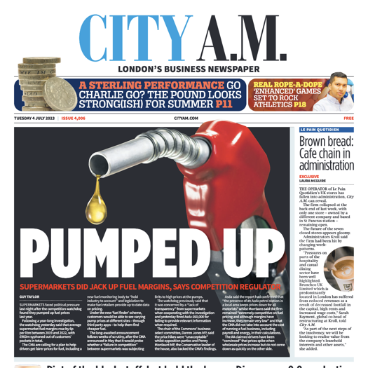 City A.M. "a local paper at the heart of the financial universe"
