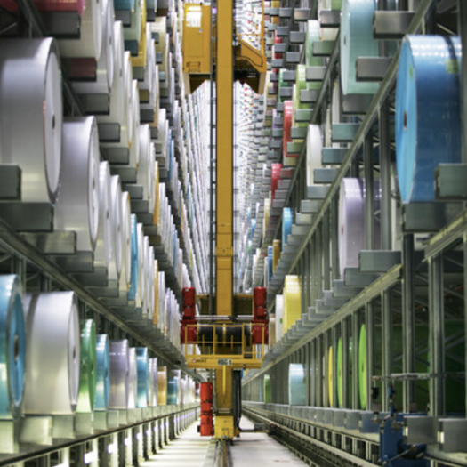 Uncoated mother reel storage in Austria