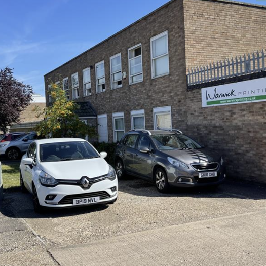 Warwick Printing Co: factory is up for sale for £1.75m. Image: EHB Reeves Commercial